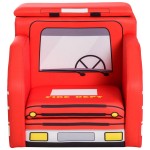 Fotoliu Masina de Pompier cu cardu de lemn si cu 2 compartimente de stocare Fire Engine Sofa